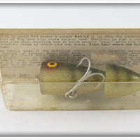 Vintage Lucky Day Bait Co Perch DubL-Pop On Card 