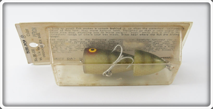 Vintage Lucky Day Bait Co Perch DubL-Pop On Card 