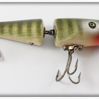 Vintage Pflueger Natural Pike Scale Jointed Palomine Lure 
