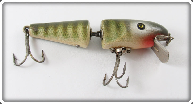 Vintage Pflueger Natural Pike Scale Jointed Palomine Lure 