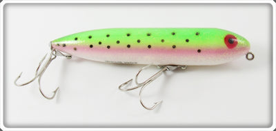Vintage Heddon Glitter Rainbow Trout Zara Spook Lure