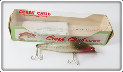 Vintage Creek Chub Silver Flash Baby Pikie Lure In Box