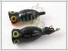 Arbogast Perch & Black Ultra Light Hula Popper Pair