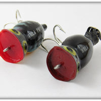 Arbogast Perch & Black Ultra Light Hula Popper Pair