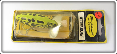 Arbogast Seein's Believin' Natural Frog Jitterbug On Card