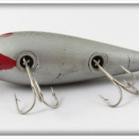 Neal Silver & Black Scale Wooden Spinner Minnow
