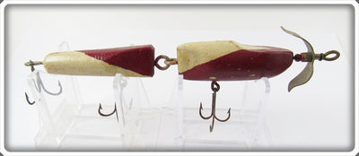 Folk Art Red & White Jointed Pikie Type