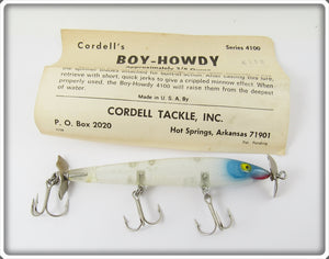Cotton Cordell Transparent With Blue Head Boy Howdy