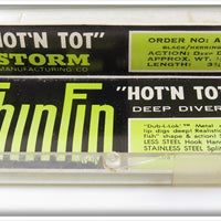 Storm Black Herringbone Hot N Tot ThinFin Deep Diver In Correct Box AH26