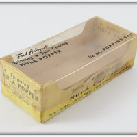 Arbogast Black Spinning Hula Popper In Box