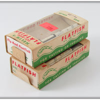Helin Orange & Black Fly Rod Flatfish Pair In Boxes