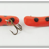 Helin Orange & Black Fly Rod Flatfish Pair In Boxes