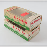 Helin Orange & Black Fly Rod Flatfish Pair In Boxes