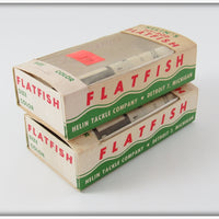 Helin Orange & Black Fly Rod Flatfish Pair In Boxes