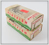 Helin Orange & Black Fly Rod Flatfish Pair In Boxes