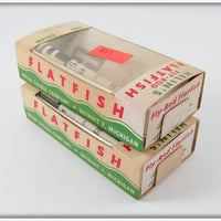 Helin Orange & Black Fly Rod Flatfish Pair In Boxes