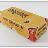 South Bend Red Arrowhead White Body Bass Oreno In Box