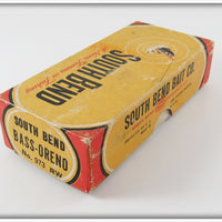 South Bend Red Arrowhead White Body Bass Oreno In Box