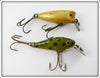 Wood's Mfg Lure Pair: Frog Spot Tail & Pearl Dipsy Doodle
