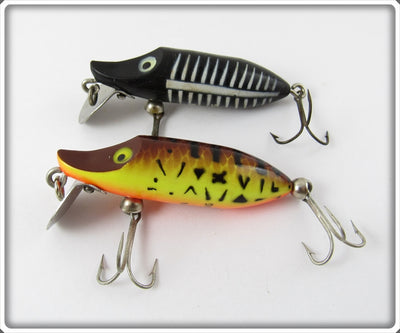 Heddon Tiny Floating Runt Pair: Brown Crawdad & Black Shore BRS