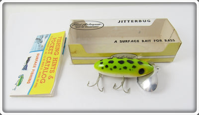 Arbogast Frog Spot Jitterbug In Correct Box 06