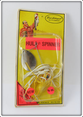 Arbogast Yellow Hula Spinner On Card