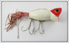 Arbogast Red & White Hula Popper In Correct Box 750 R