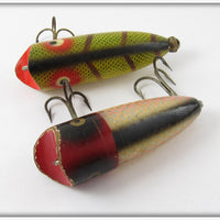 Heddon Baby Lucky 13 Pair: Red Head Shiner & Perch