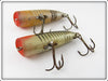 Heddon Chugger Pair: Yellow Shore & Silver Shore