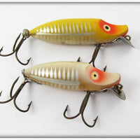 Heddon River Runt Pair: Yellow Shore & White Shore