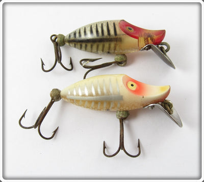 Heddon Tiny Runt Pair: Silver Shore & White Shore