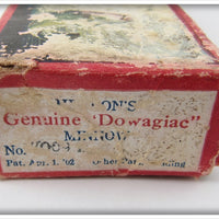 Heddon Empty Box For White Green Spots Deep O Diver