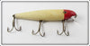 Vintage Pflueger Red Head White Palomine Lure 