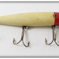 Vintage Pflueger Red Head White Palomine Lure 
