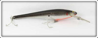 Vintage Bagley Black On Silver Foil Diving Bang O B DB08 Lure