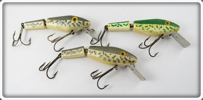 L & S Bass Master Lot Of Three: Grey Coachdog & Green Coachdog