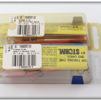 Storm Metallic Rainbow Trout & Purple Red Specks Jr Thunderstick Pair In Boxes