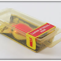 Storm Gold Fluorescent Red Stripe Wee Steelie Wart In Box