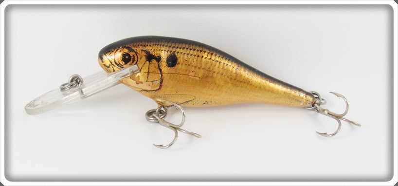 Vintage Bagley Black On Gold Bass N Shad Lure
