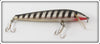 Vintage Bagley Black Stripes On Silver Foil Bang O Lure 