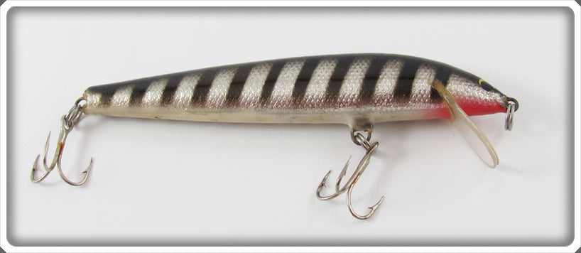 Vintage Bagley Black Stripes On Silver Foil Bang O Lure 