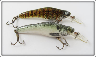 Crankbait Corp Fingerling Pair: Walleye & White/Green