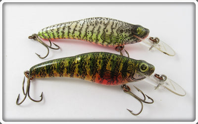 Crankbait Corp Fingerling Pair: Perch & White/Yellow