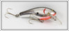 Vintage Bagley Flash Black On Silver Chatter BII Lure