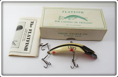 Helin White Red & Black U20 Flatfish In Box