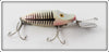 Vintage Heddon Pearl & Black Shore Go Deeper River Runt Lure