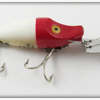 Heddon Red & White Midget Go Deeper River Runt In Box