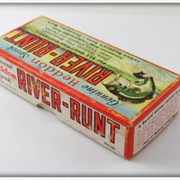 Heddon Red & White Midget Go Deeper River Runt In Box