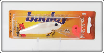 Bagley White Glow Belly Bass N Shad Lure On Card