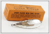 Vintage Louis Johnson Co Johnson's Silver Minnow Lure In Box